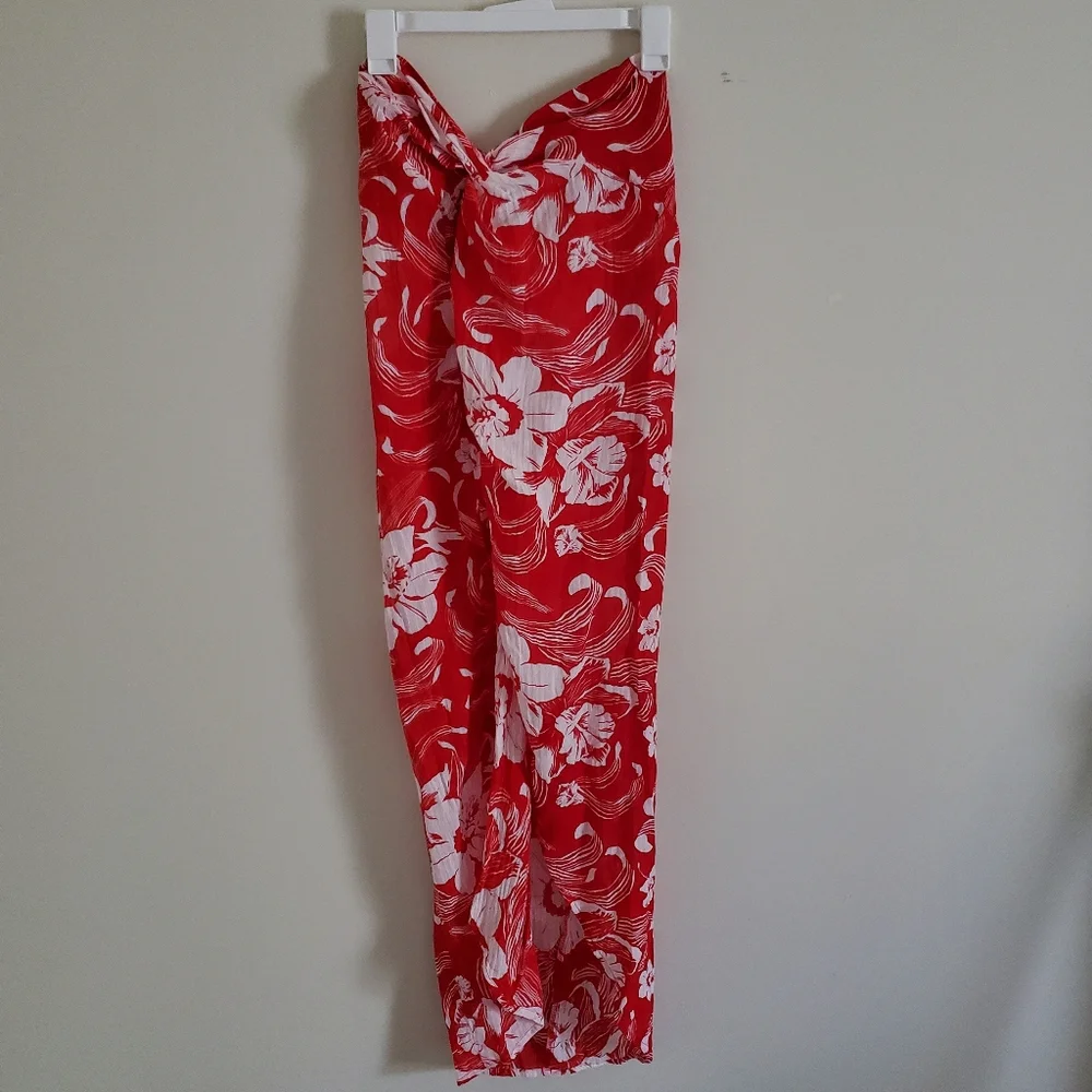 NWT Faithfull the Brand Lulu Maxi Skirt Camara Floral Print Red - Picture 6 of 6
